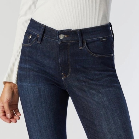 NWT-Womens Mavi Marcia Bootcut Mid Rise Jeans-Dark Blue - Picture 4 of 5